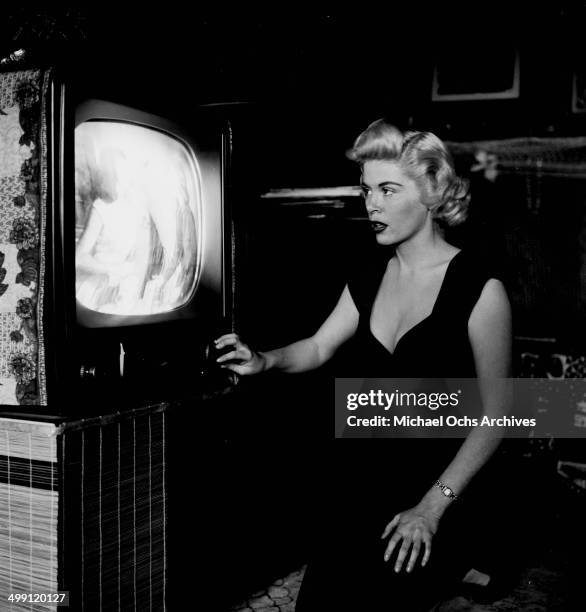 Actress Sandra Giles poses in Los Angeles, California.