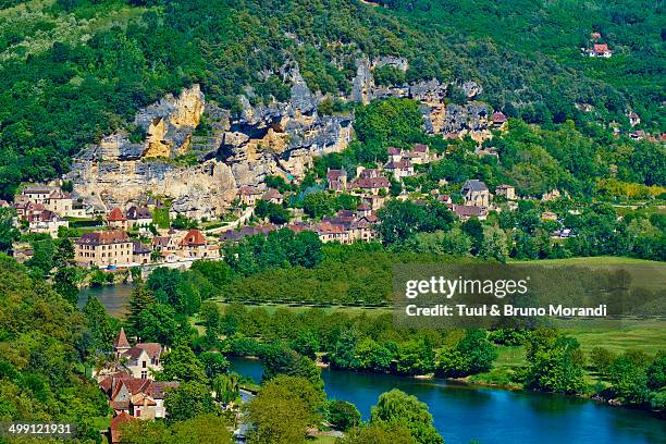 france, dordogne, perigord, la roque-gageac - dordogne stock pictures, royalty-free photos & images