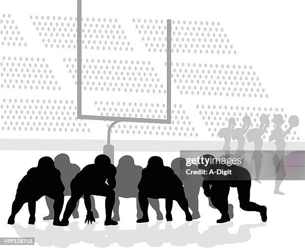american football game - fans in bleachers stock illustrations