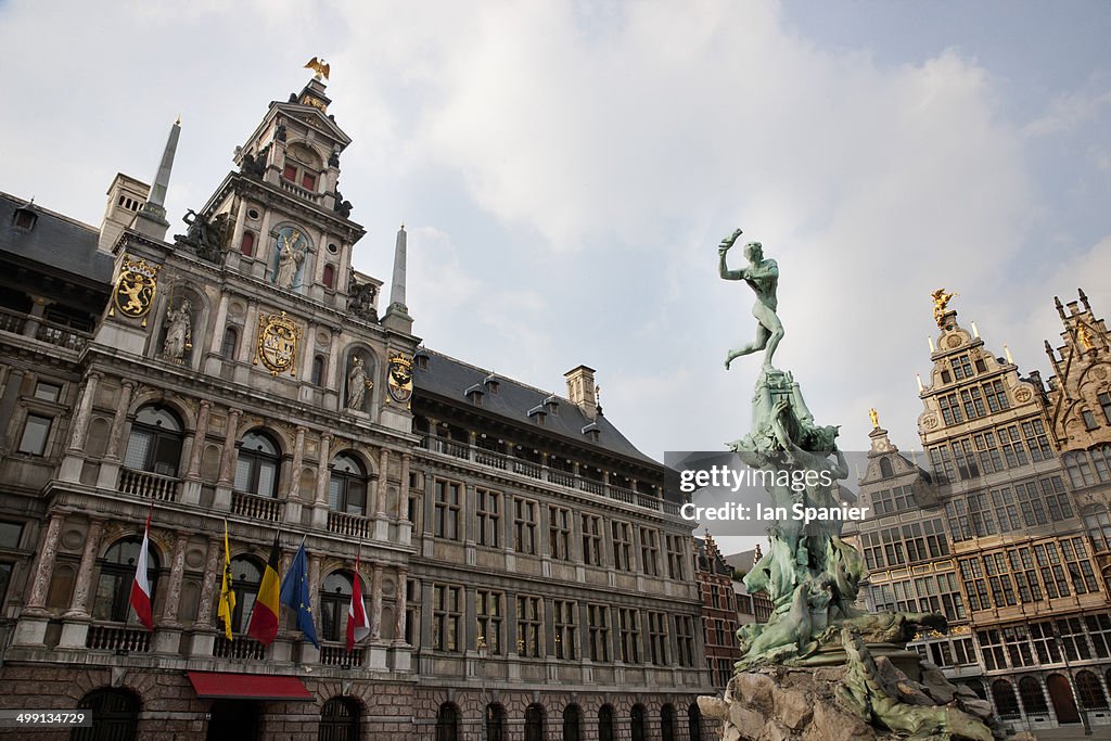 Amberes Grote market, Antwerp, Belgium