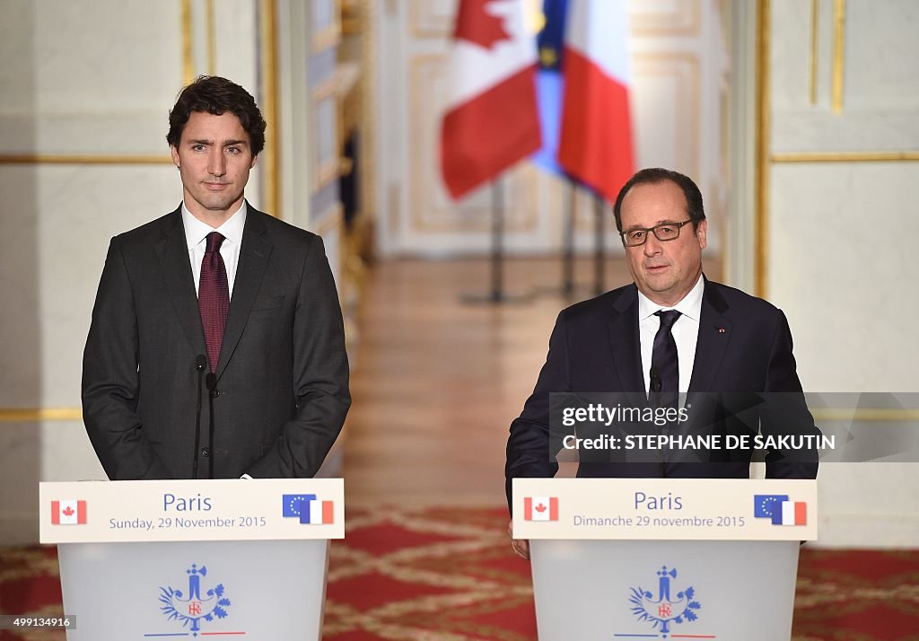 FRANCE-CANADA-CLIMATE-WARMING-COP21