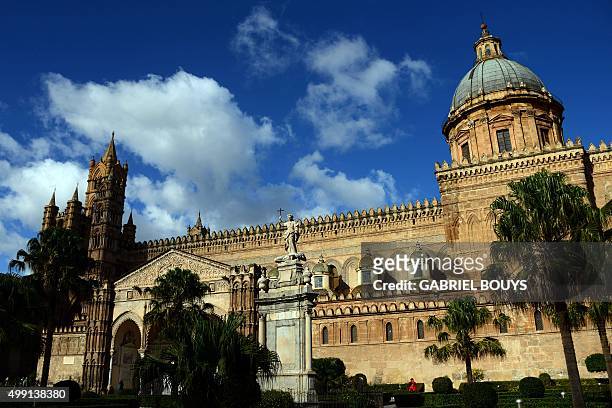 Picture shows the Metropolitan Cathedral of the Assumption of Virgin Mary in Palermo on November 29, 2015. Palermo is the capital of both the...