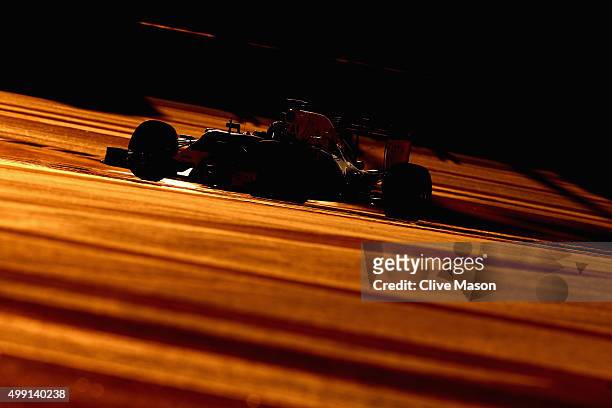 Daniel Ricciardo of Australia and Infiniti Red Bull Racing drives during a reconnaissance lap before the Abu Dhabi Formula One Grand Prix at Yas...