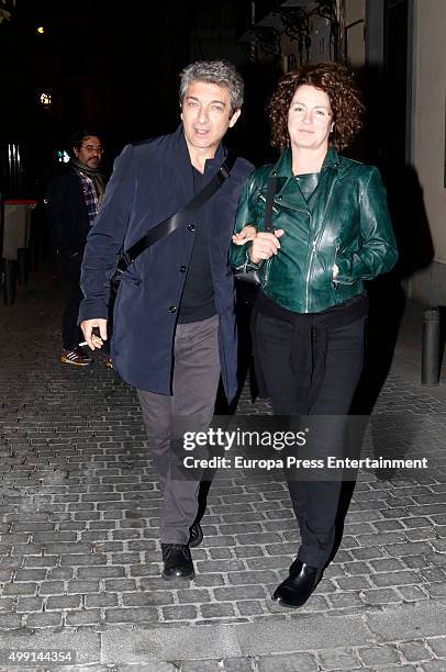 Ricardo Darin and Florencia Bas are seen on October 29, 2015 in Madrid, Spain.