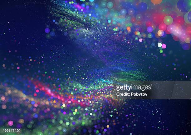 northern lights - bright background stock illustrations