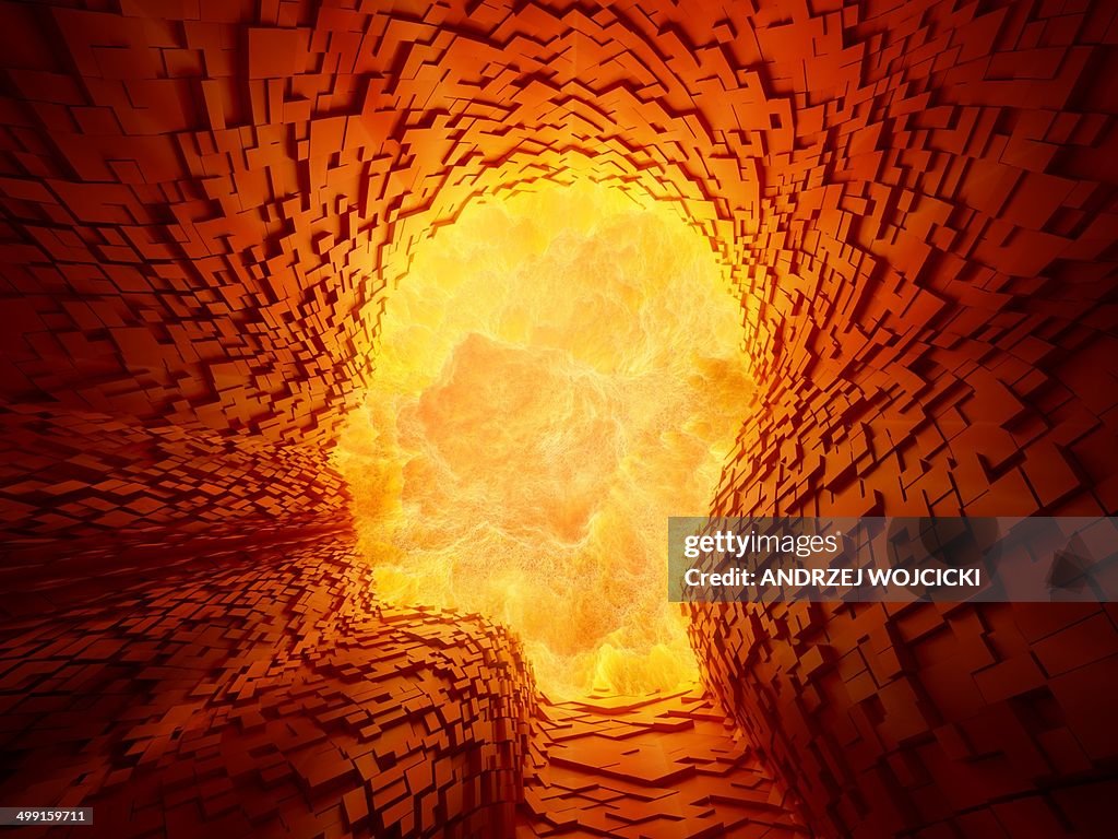 Human head, artwork