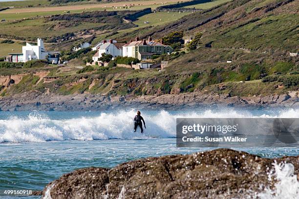 ocean spray - croyde stockfoto's en -beelden