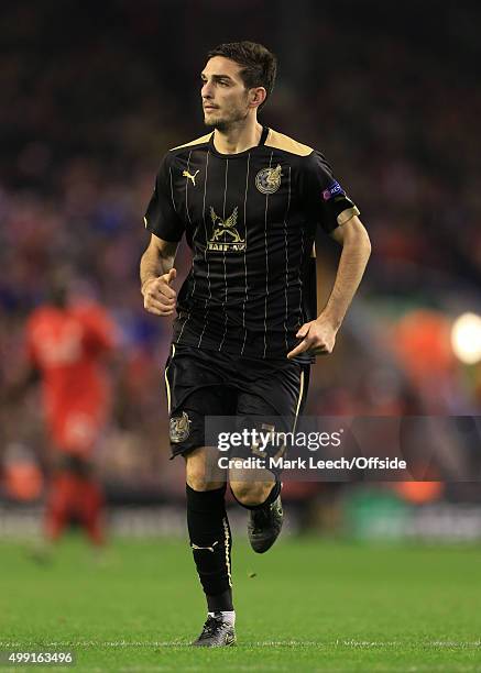 Magomed Ozdoev of Kazan in action during the UEFA Europa League Group B match between Liverpool and Rubin Kazan on October 22, 2015 in Liverpool,...