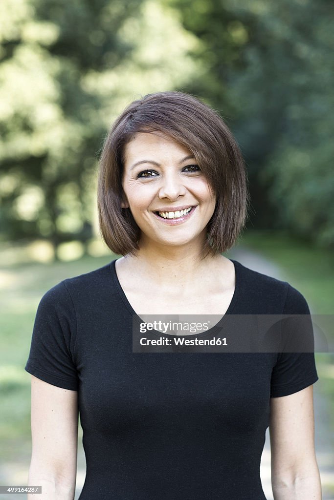 Portrait of smiling woman