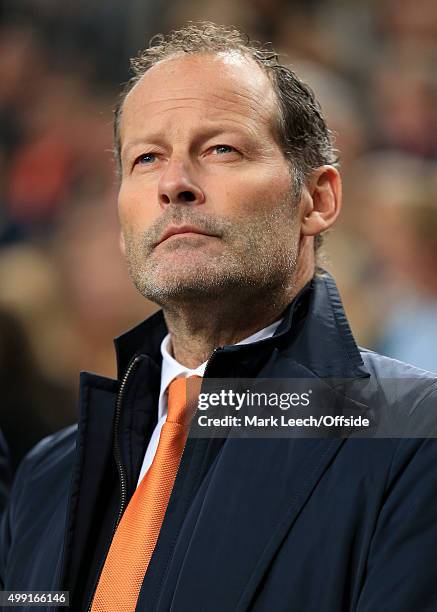 Netherlands coach Danny Blind looks on before the UEFA EURO 2016 Qualifying Group A match between the Netherlands and the Czech Republic at the...
