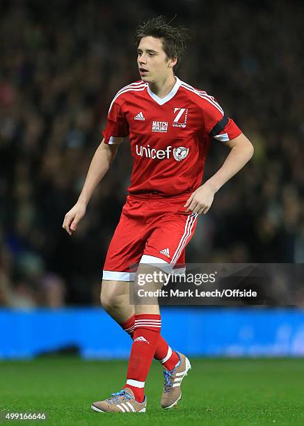 Brooklyn Beckham of GB in action during David Beckham's Match For Children, in aid of UNICEF, between a Great Britain XI and a Rest of the World XI...