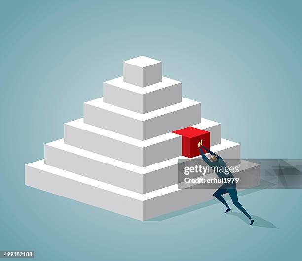 unlocking - maslow pyramid stock illustrations