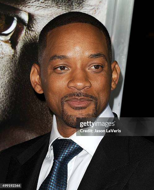 Actor Will Smith attends a screening of "Concussion" at Regency Village Theatre on November 23, 2015 in Westwood, California.