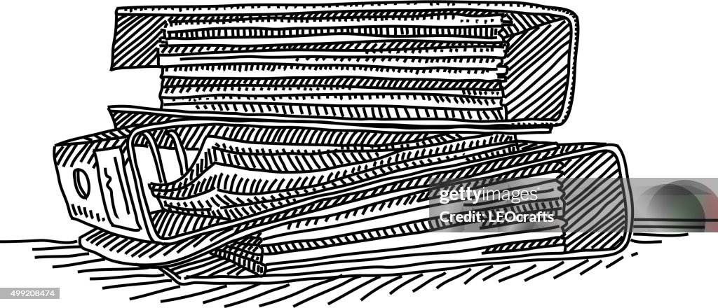 Office Files Drawing High-Res Vector Graphic - Getty Images