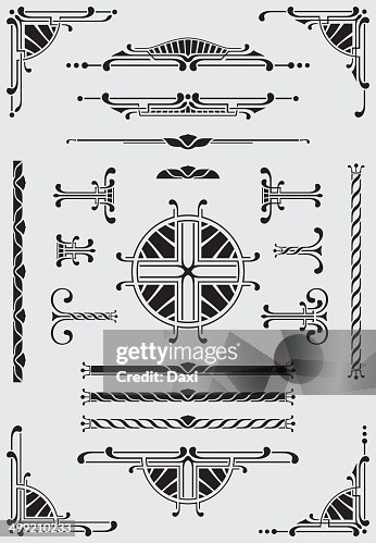 Scrolls, Dididers & Corners - Illustration Scrolls, Dididers & Corners - Illustration