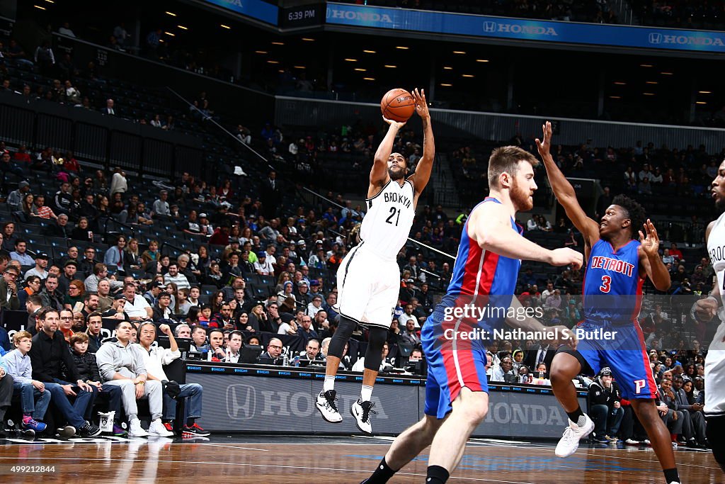 Detroit Pistons v Brooklyn Nets