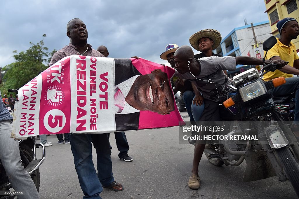 HAITI-VOTE-LECTIONS-PROTEST