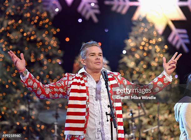 Musician Mark McGrath of Band of Merrymakers performs onstage during the 2015 Hollywood Christmas Parade on November 29, 2015 in Hollywood,...
