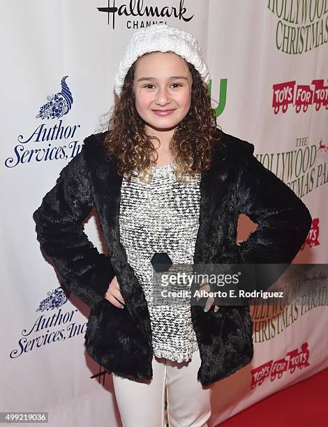 Actress Rebecca Bloom attends 2015 Hollywood Christmas Parade on November 29, 2015 in Hollywood, California.