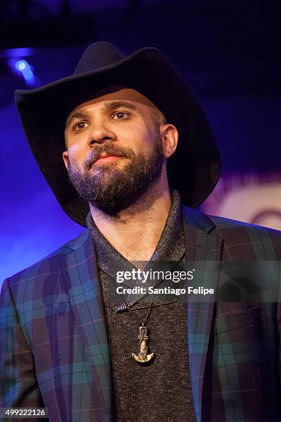 Joe Saylor performs onstage during The Music of Allen Toussaint at City Winery on November 29, 2015 in New York City.