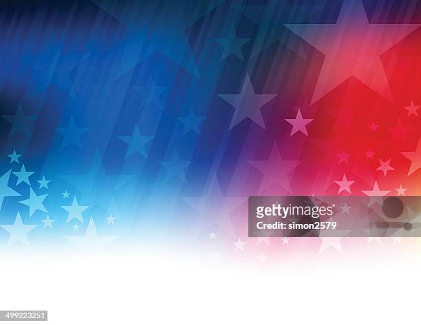 stars and stripes abstract - political party stock illustrations