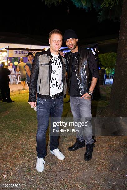 Armin van Buuren and Mr Probz at Stereosonic Sydney on November 28, 2015 in Sydney, Australia.