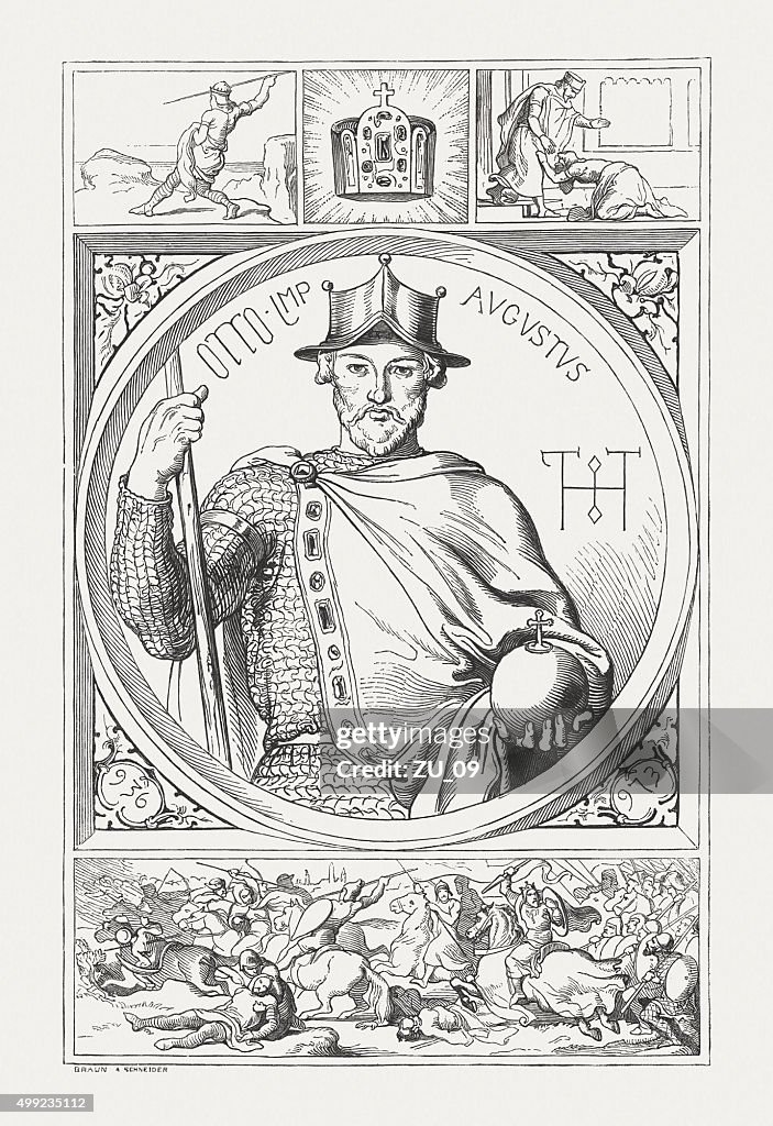 Otto I (912-973), Holy Roman Emperor, published in 1876