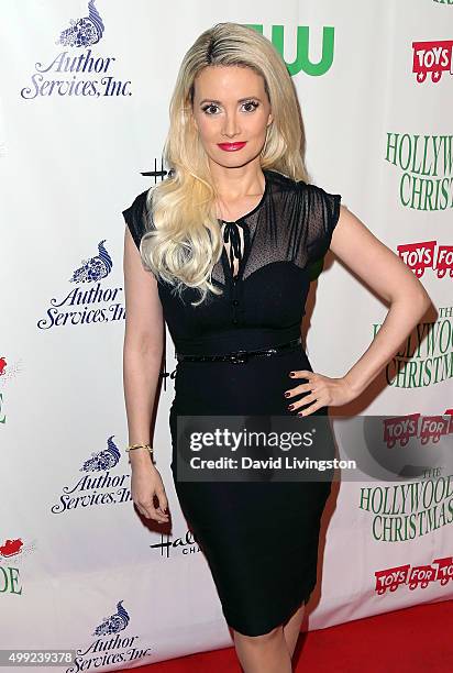 Personality Holly Madison attends the 84th Annual Hollywood Christmas Parade on November 29, 2015 in Hollywood, California.