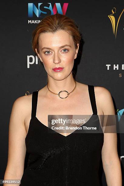 Gracie Otto arrives ahead of the 5th AACTA Awards Presented by Presto | Industry Dinner Presented by Blue Post at The Star on November 30, 2015 in...