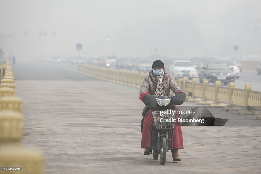 Beijing Raises Pollution Alert To Second-Highest Level As President Xi Jinping Travels To Paris For Climate Talks