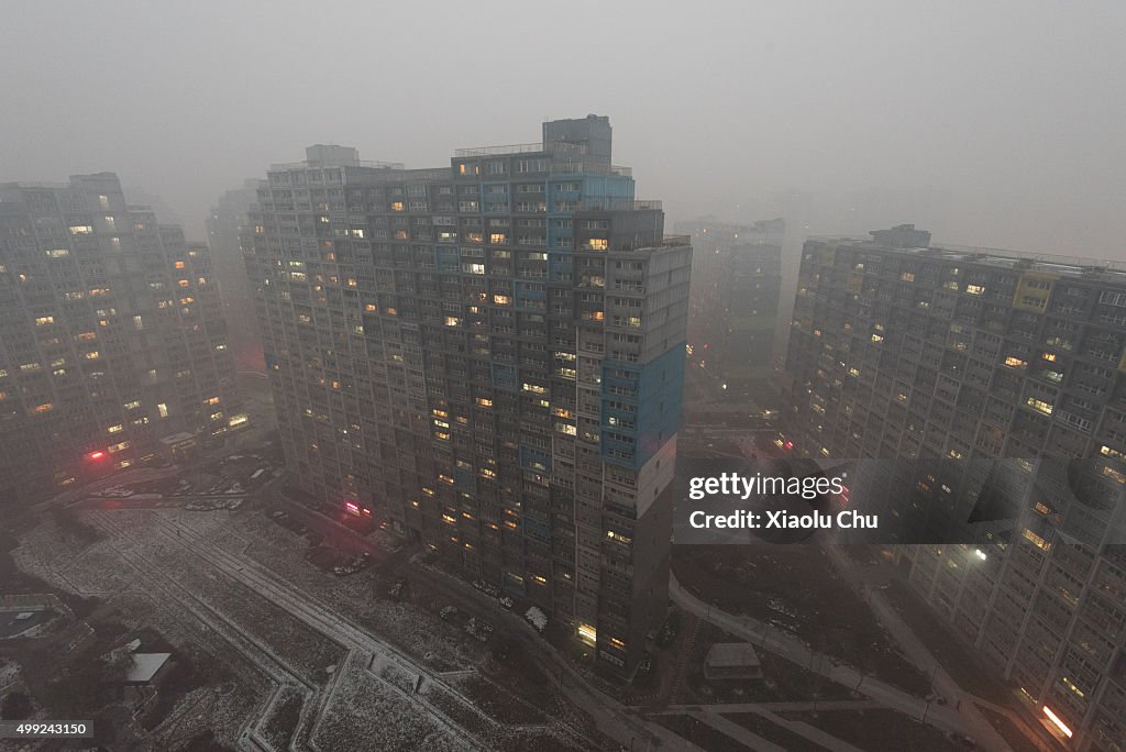 Beijing Blanketed In Heavy Smog
