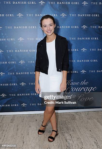 Philippa Northeast arrives ahead of a preview screening of The Danish Girl at Art Gallery Of NSW on November 30, 2015 in Sydney, Australia.