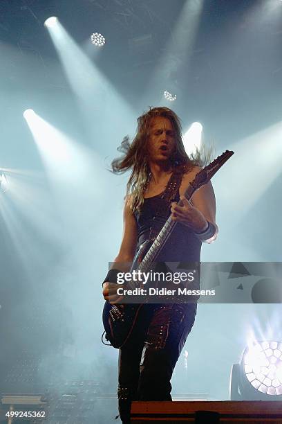 Isaac Delahaye of Epica performs at Epic Metal Fest on November 22, 2015 in Eindhoven, Netherlands.