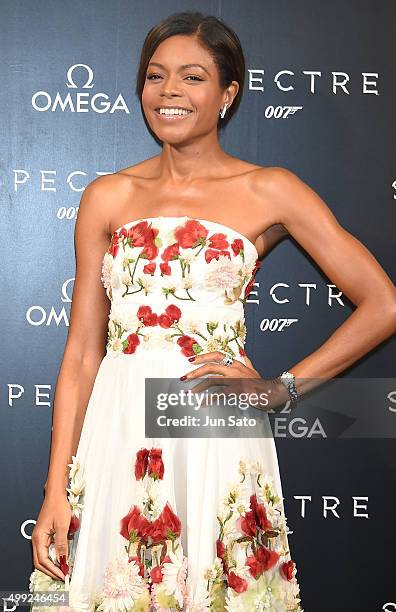 Actress Naomie Harris attends the photocall for the OMEGA "Spectre" on November 30, 2015 in Tokyo, Japan.