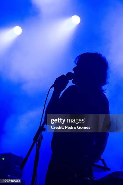 Ariel Pink performing at the Lisbon Coliseum during day 2 of the Vodafone Mexe Fest on November 28, 2015 in Lisbon, Portugal.