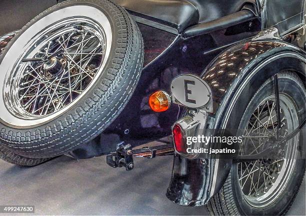 motorcycle with sidecar - car blinker stock pictures, royalty-free photos & images
