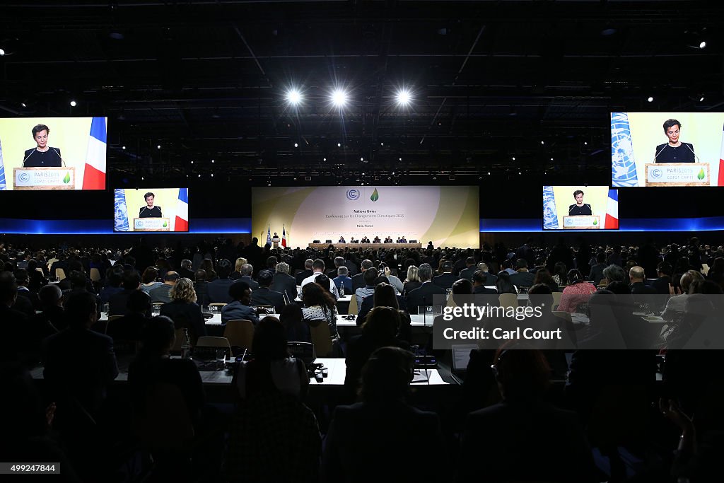 The Prince Of Wales Gives A Keynote Speech At The Opening Ceremony Of The COP21 Climate Change Conference