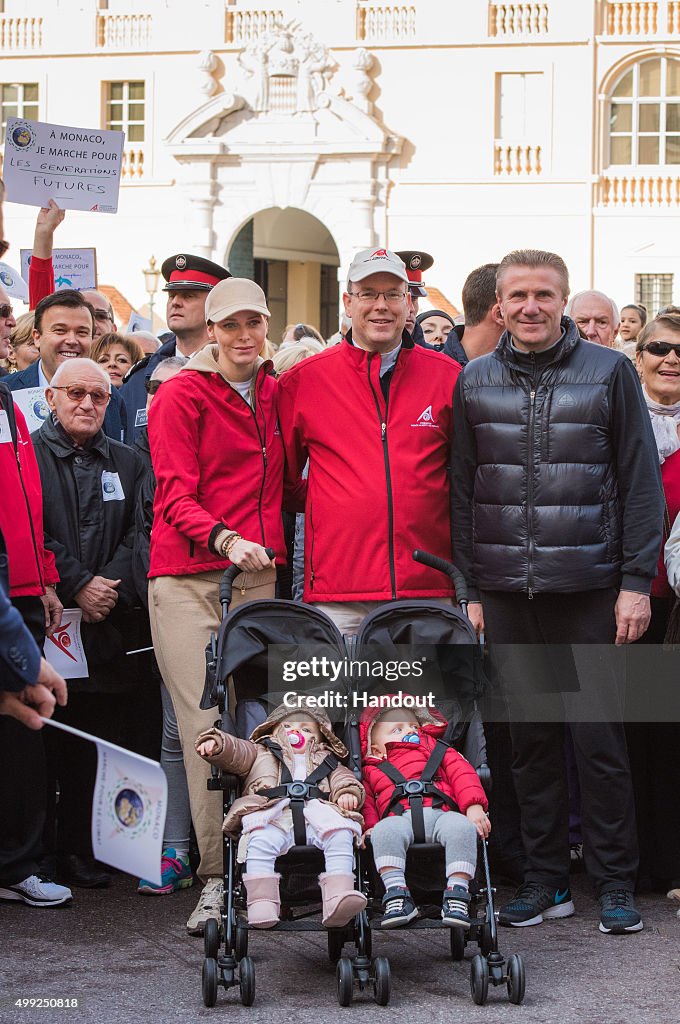 Prince Albert And Princess Charlene Of Monaco Attend The 'March For Climate'