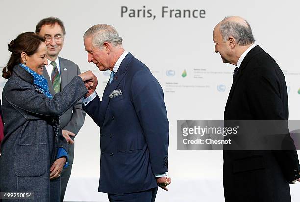 Segolene Royal, French Minister of Ecology, Sustainable Development and Energy and Laurent Fabius , French Minister of Foreign Affairs and...