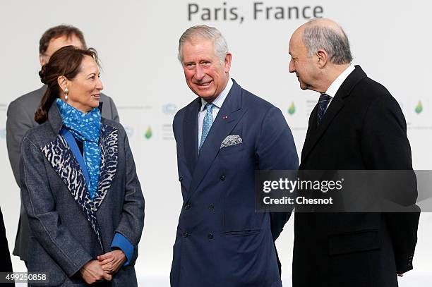 Segolene Royal, French Minister of Ecology, Sustainable Development and Energy and Laurent Fabius , French Minister of Foreign Affairs and...