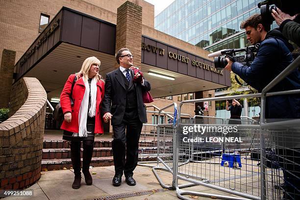 British barrister Andrew Fitch-Holland leaves Southwark Crown Court in central London on November 30, 2015. Andrew Fitch-Holland, the legal adviser...