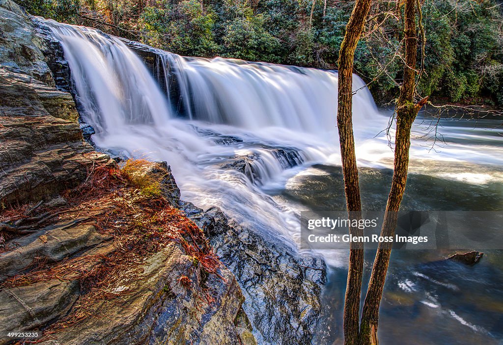 Hooker Falls along Little River in North Carolina
