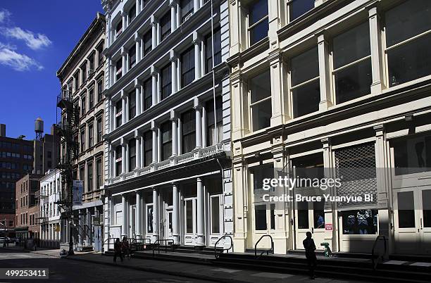 cast-iron architectures in soho - soho new york 個照片及圖片檔