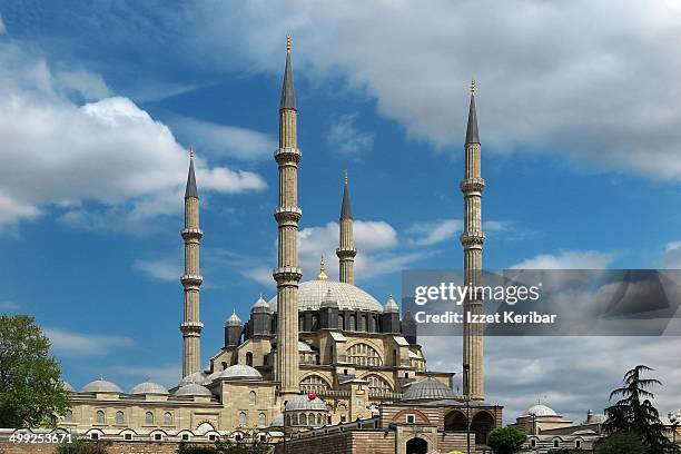 the selimiye mosque in edirne - selimiye mosque stock pictures, royalty-free photos & images