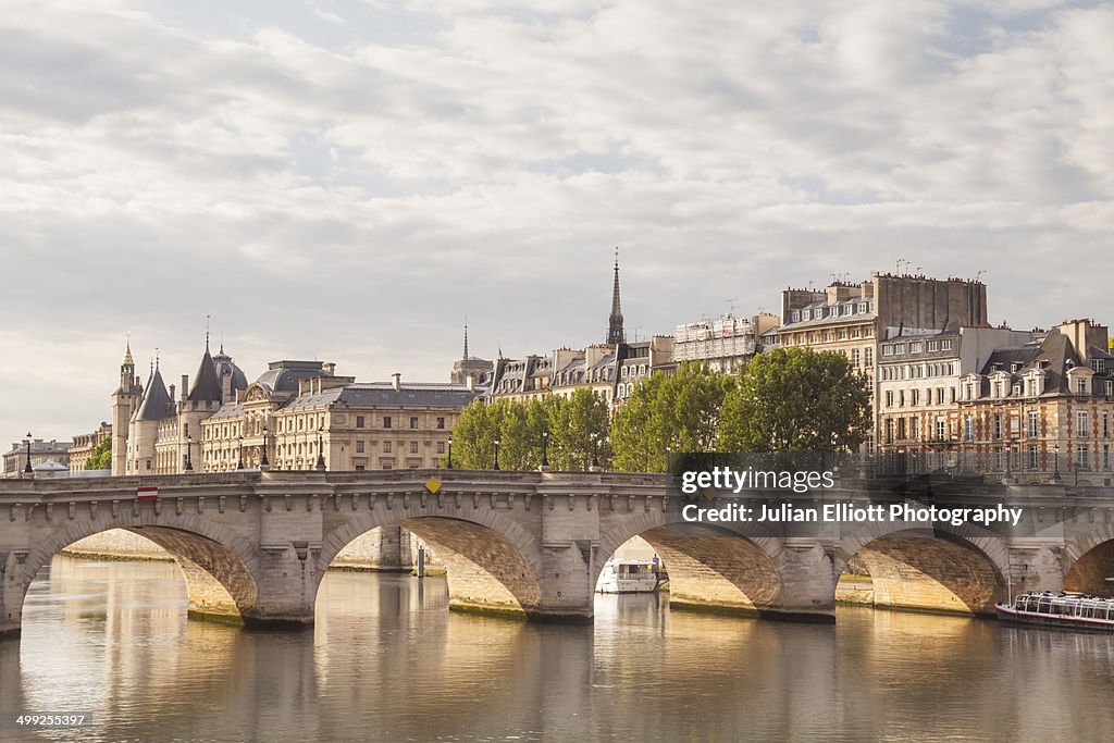 Pont Neuf and the Ile de la Cite, Paris.