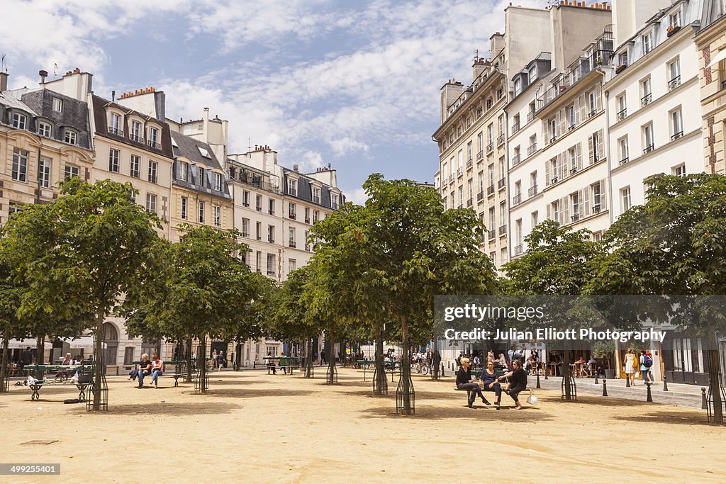 Place Dauphine on the Ile de la Cite, Paris.