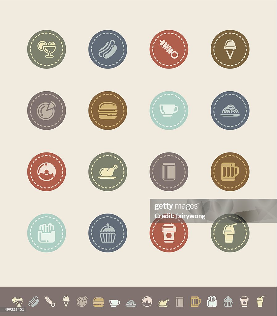 Fast food icons