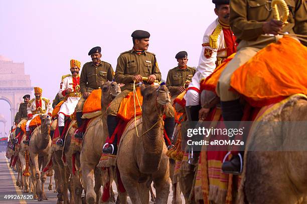 camel regiment - republic day india stock pictures, royalty-free photos & images