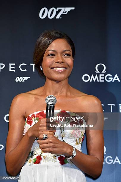 Naomie Harris attends the event celebrating the OMEGA SPECTRE Japan release on November 30, 2015 in Tokyo, Japan.