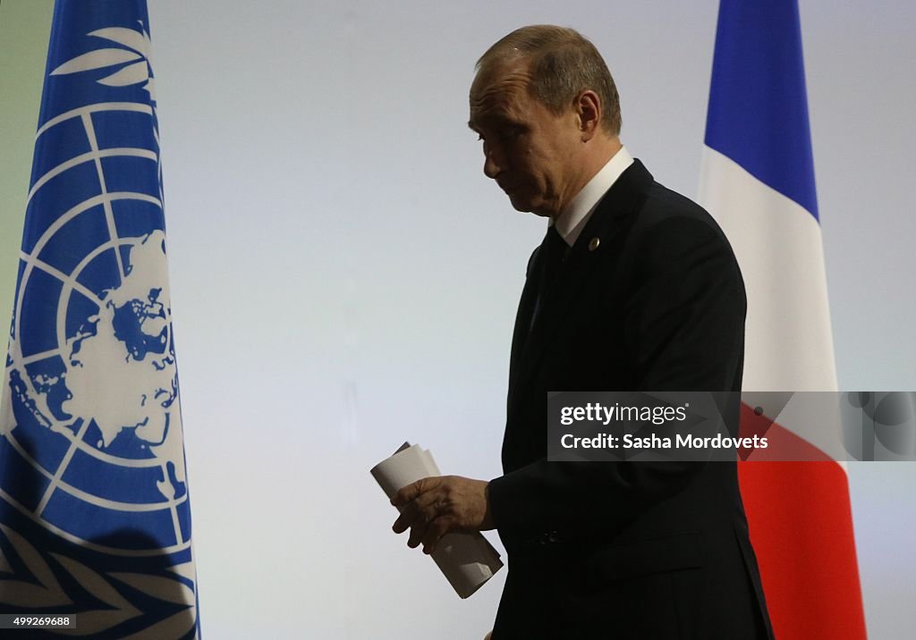 Russian President Vladimir Putin Meets French President Francois Hollande